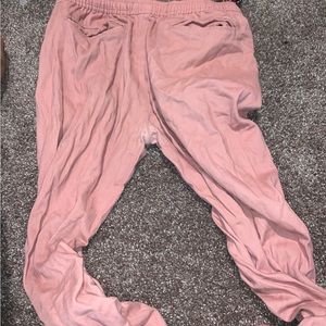 Pink khaki joggers